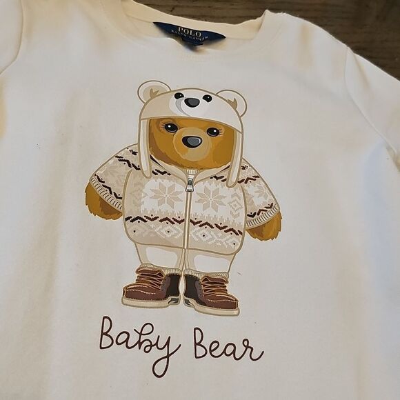 Polo Ralph Lauren Baby Bear Sweater Dress M 8-10 - Picture 4 of 12